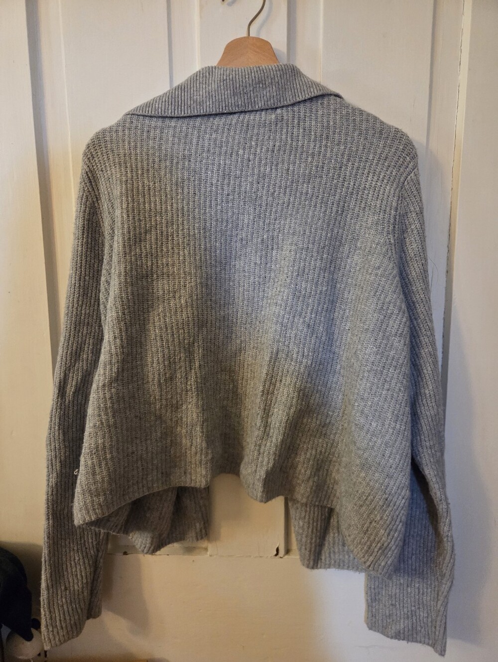 Grey Collared Cardigan - Picture 2 of 4